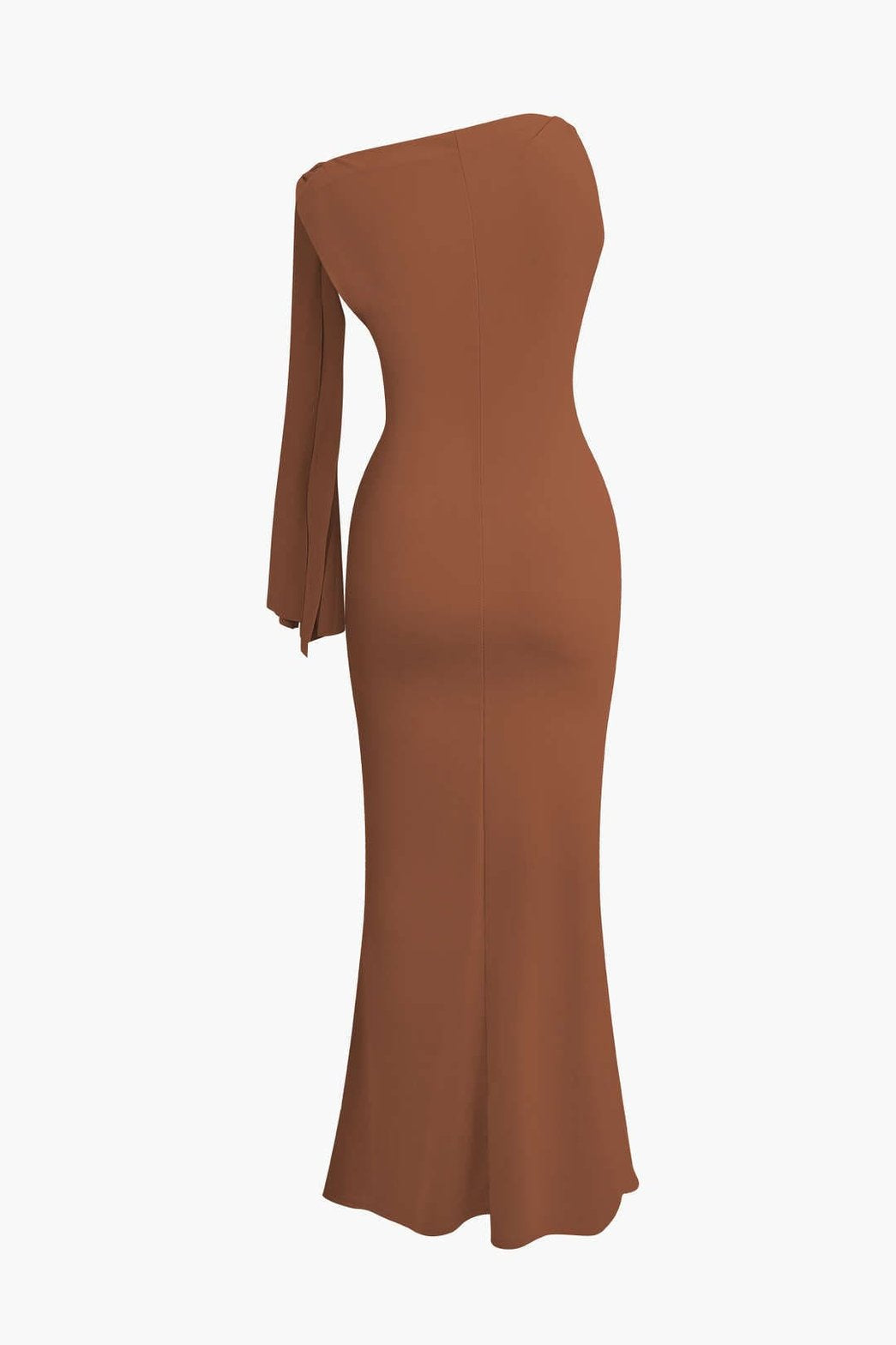 Robe Longue Élégante à Nœud Asymétrique