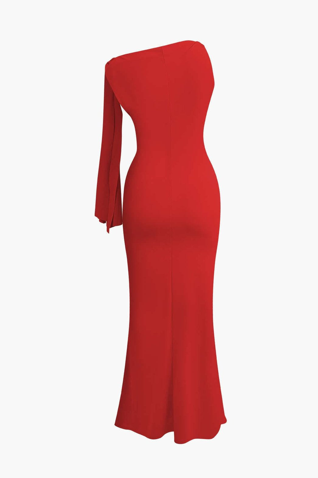 Robe Longue Élégante à Nœud Asymétrique