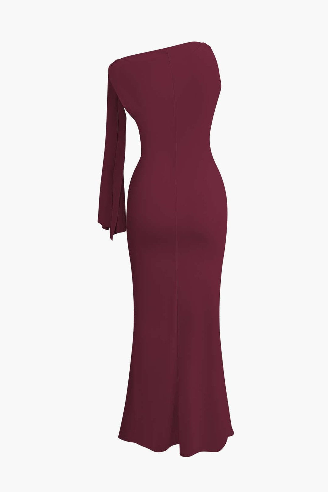 Robe Longue Élégante à Nœud Asymétrique