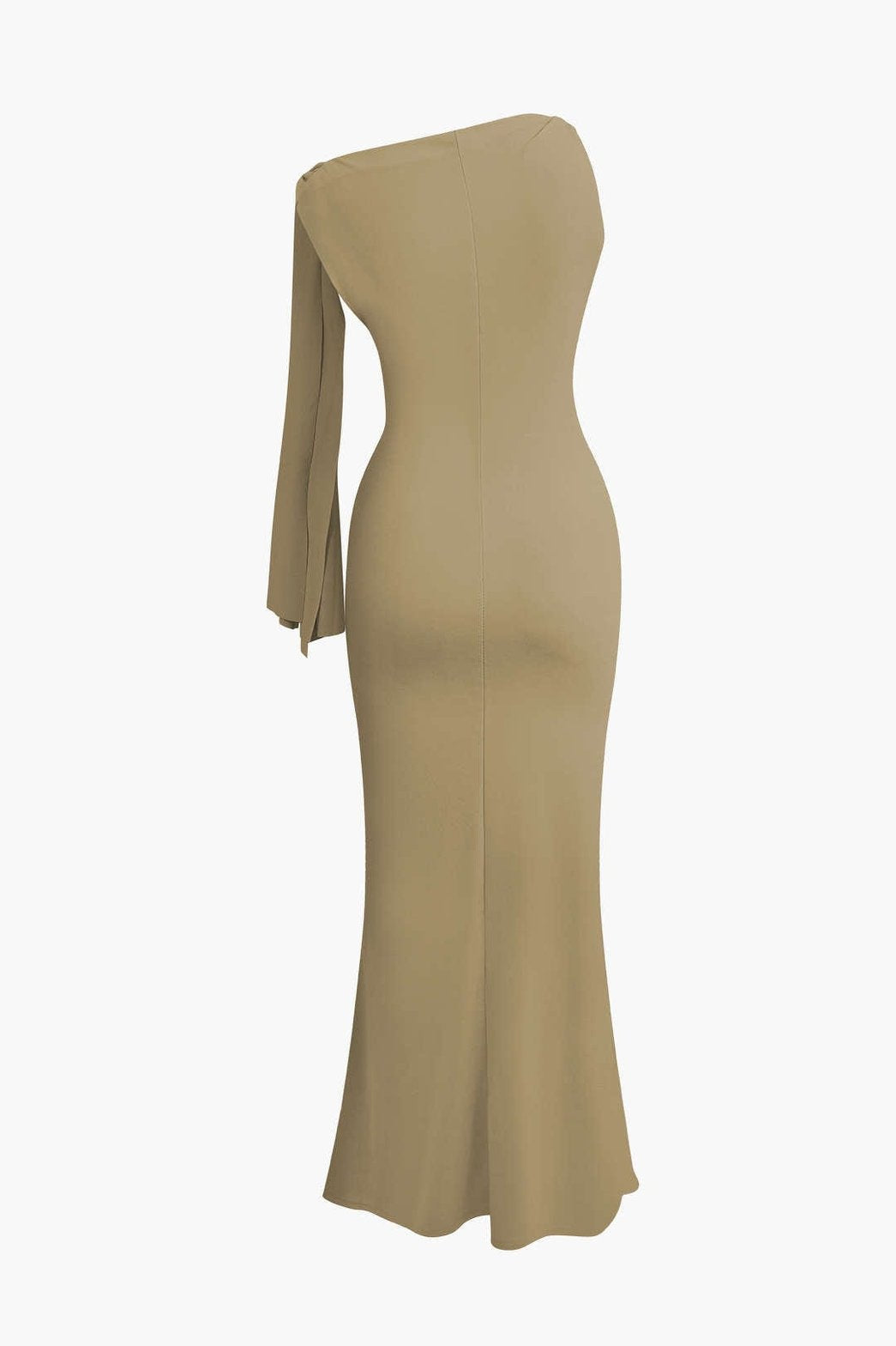Robe Longue Élégante à Nœud Asymétrique