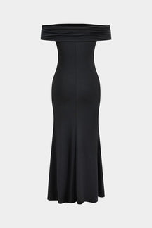Robe de soirée longue avec fente jasmin