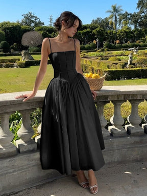 Robe midi blanche élégante grâce