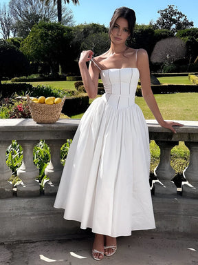 Robe romantique blanche légère douceur