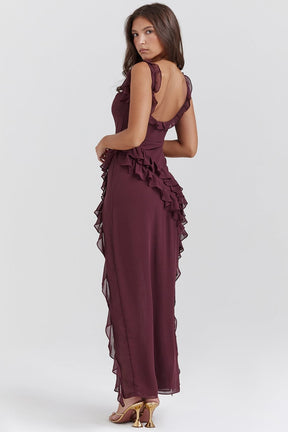 Robe de soirée asymétrique élégante fairy