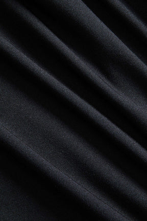 Robe longue métallisée détail drapé crystal