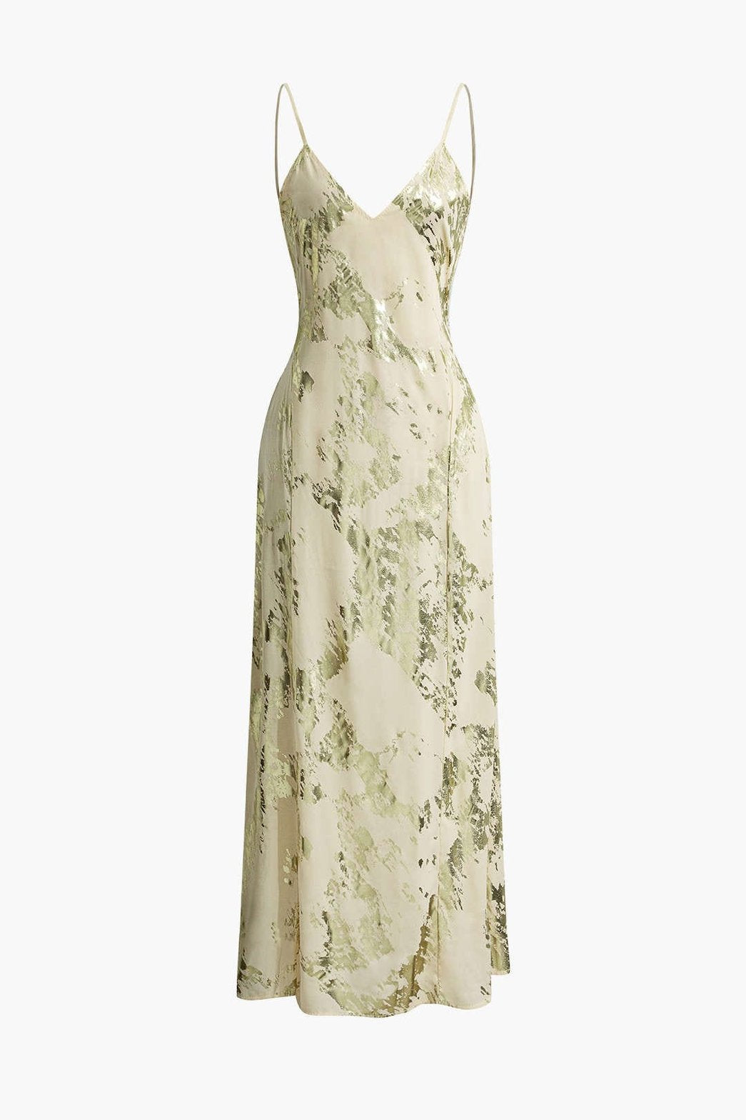 Robe ajustée dos-nu or perle