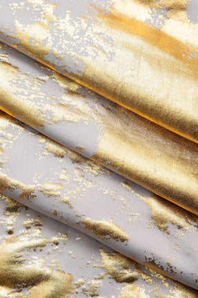 Robe de soirée métallique cristal