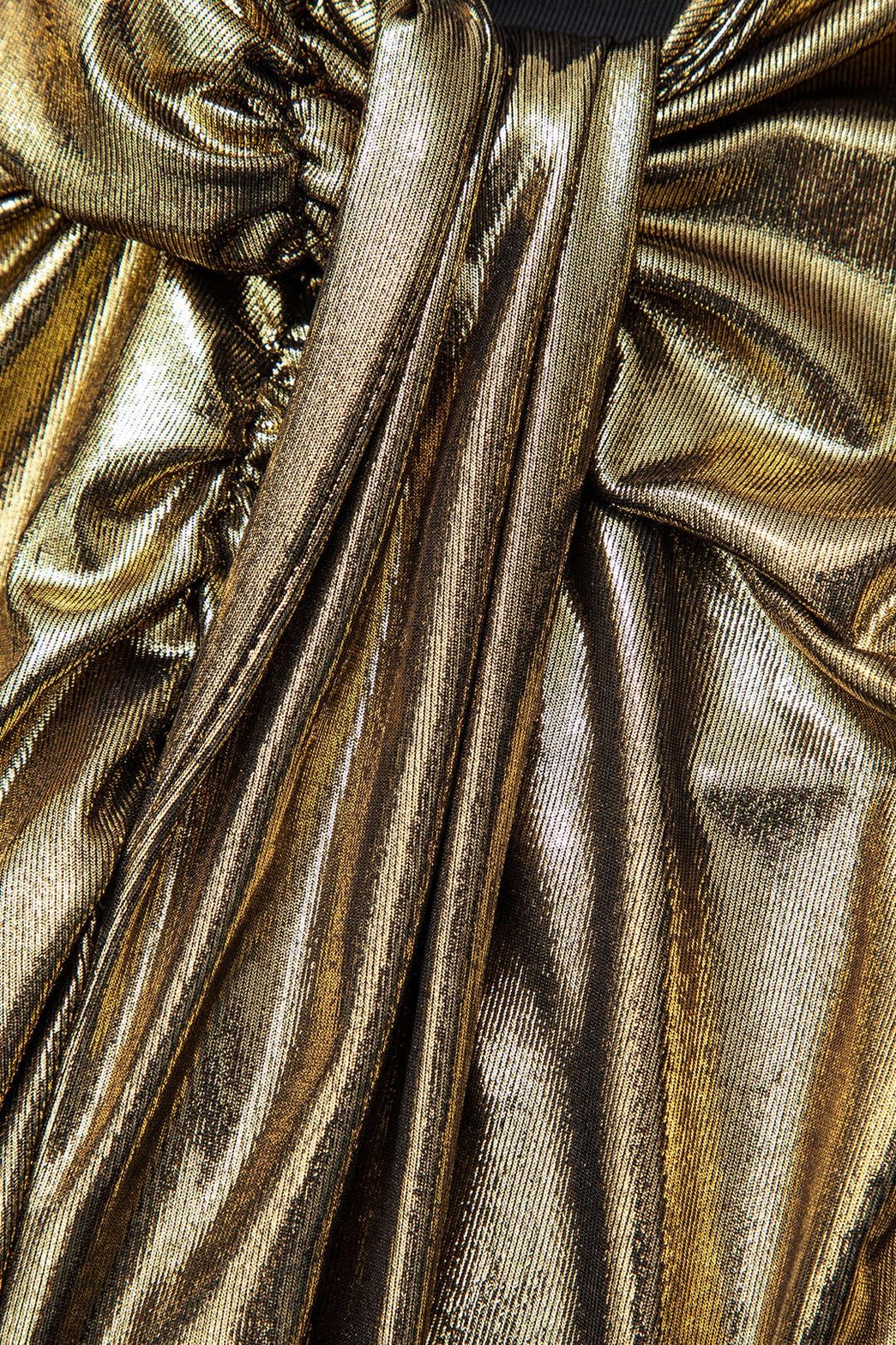 Robe de soirée fendue brillante perle