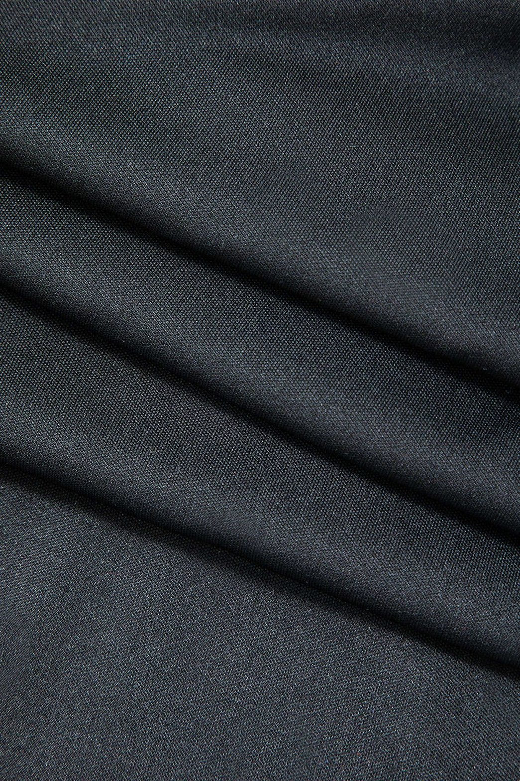 Robe longue col V élégante saphir