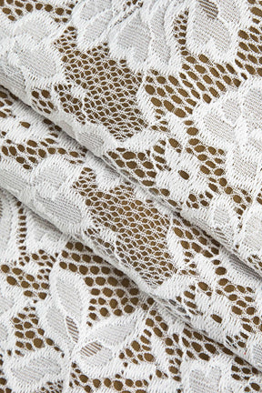 Robe longue dentelle blanche vue complète diamond
