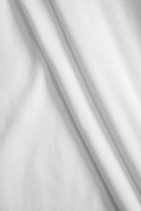 Robe longue moulante blanche vue latérale lune