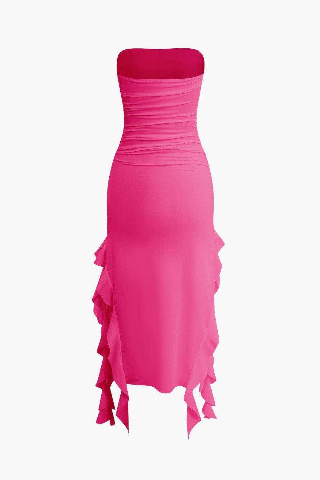 Robe Longue Plissée Asymétrique Élégante