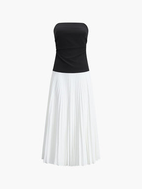 Robe longue plissée mode élégance