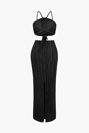 Robe longue plissée vue ensemble magie