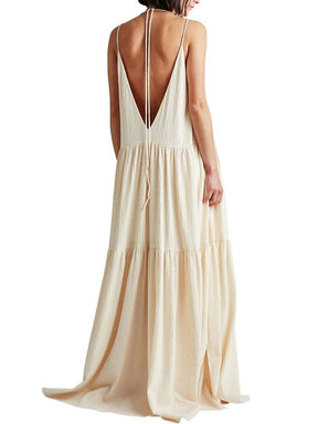 Robe longue plissée Ocean Breeze détail plissé - Brise