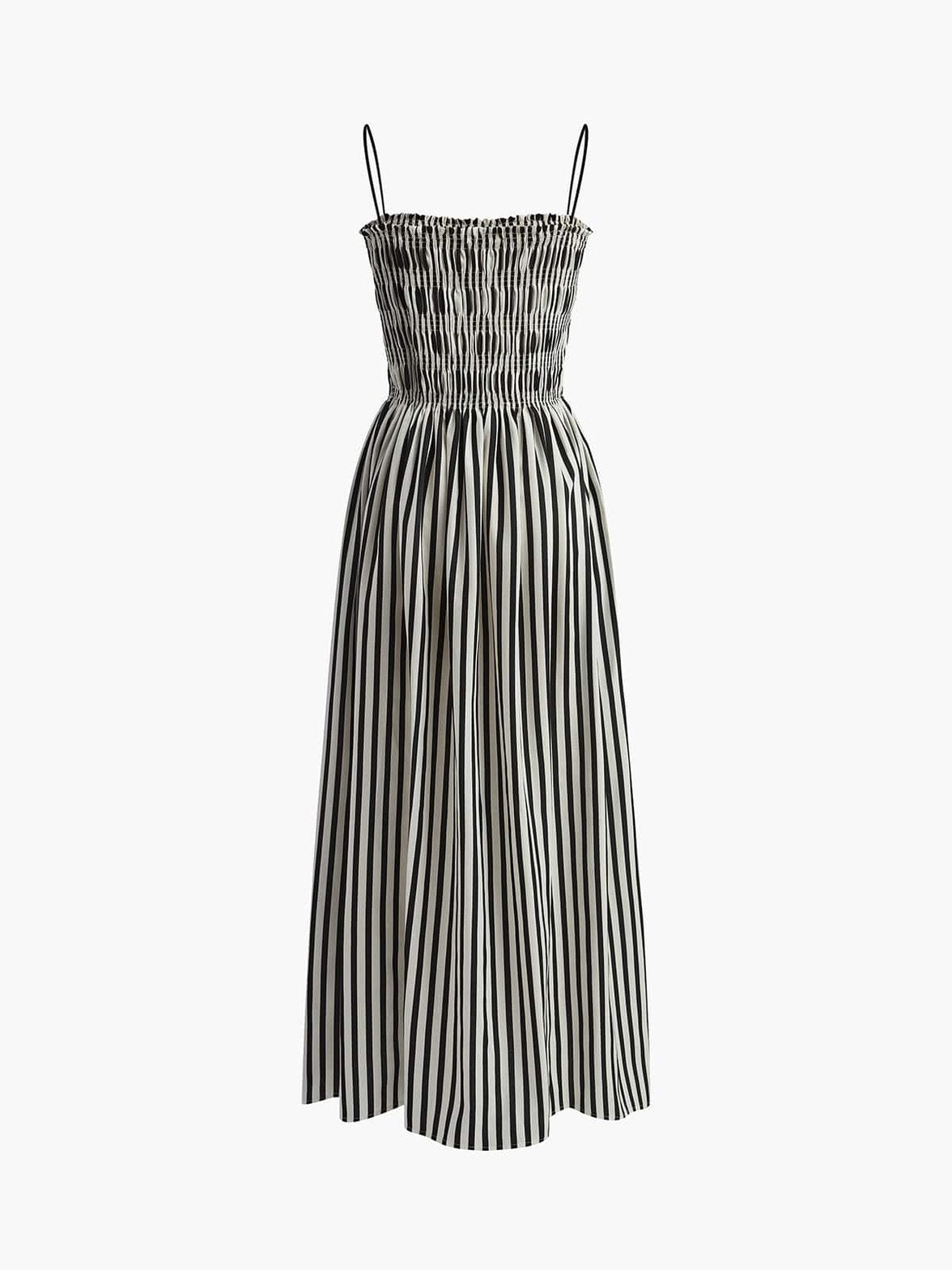 Robe longue rayée vacances harmonie