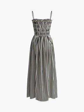 Robe longue rayée vacances harmonie