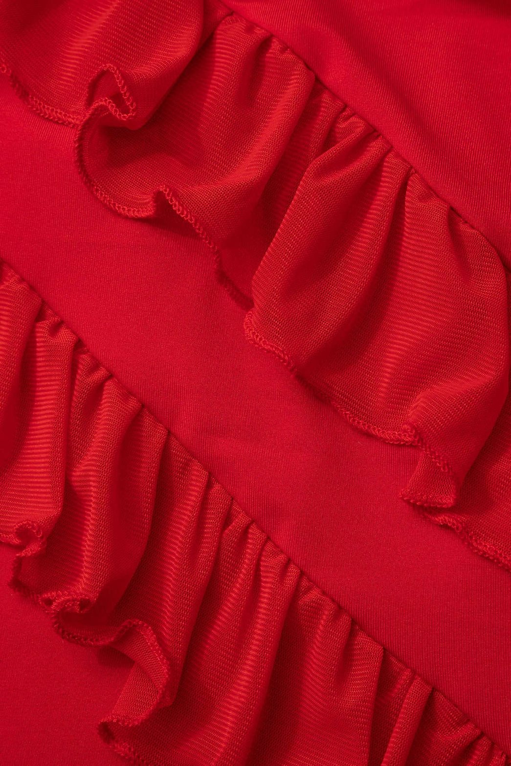 Robe de cocktail rouge rubis
