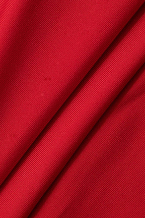 Robe élégante rouge cristal