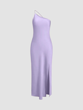 Robe de soirée dos nu satin cristal
