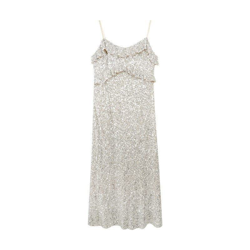 Robe maxi scintillante soleil