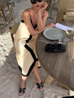 Robe longue style méditerranéen vague