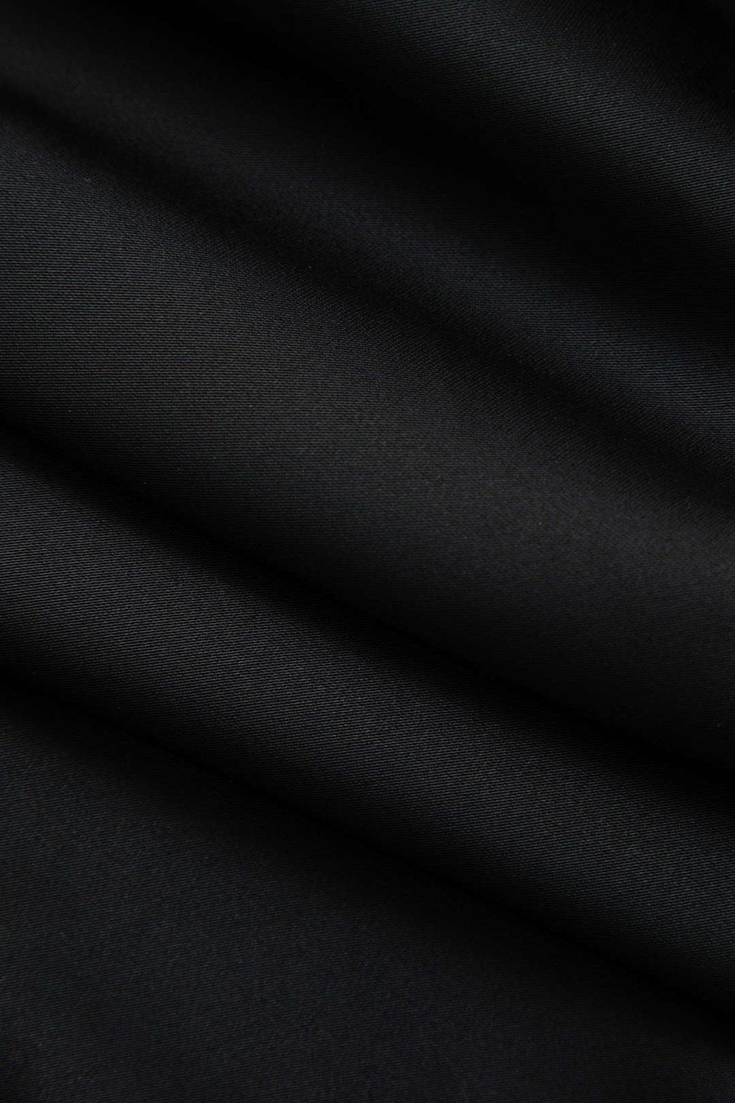 Robe longue ajustée noire perle