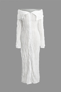 Robe longue noire vue complète fleur