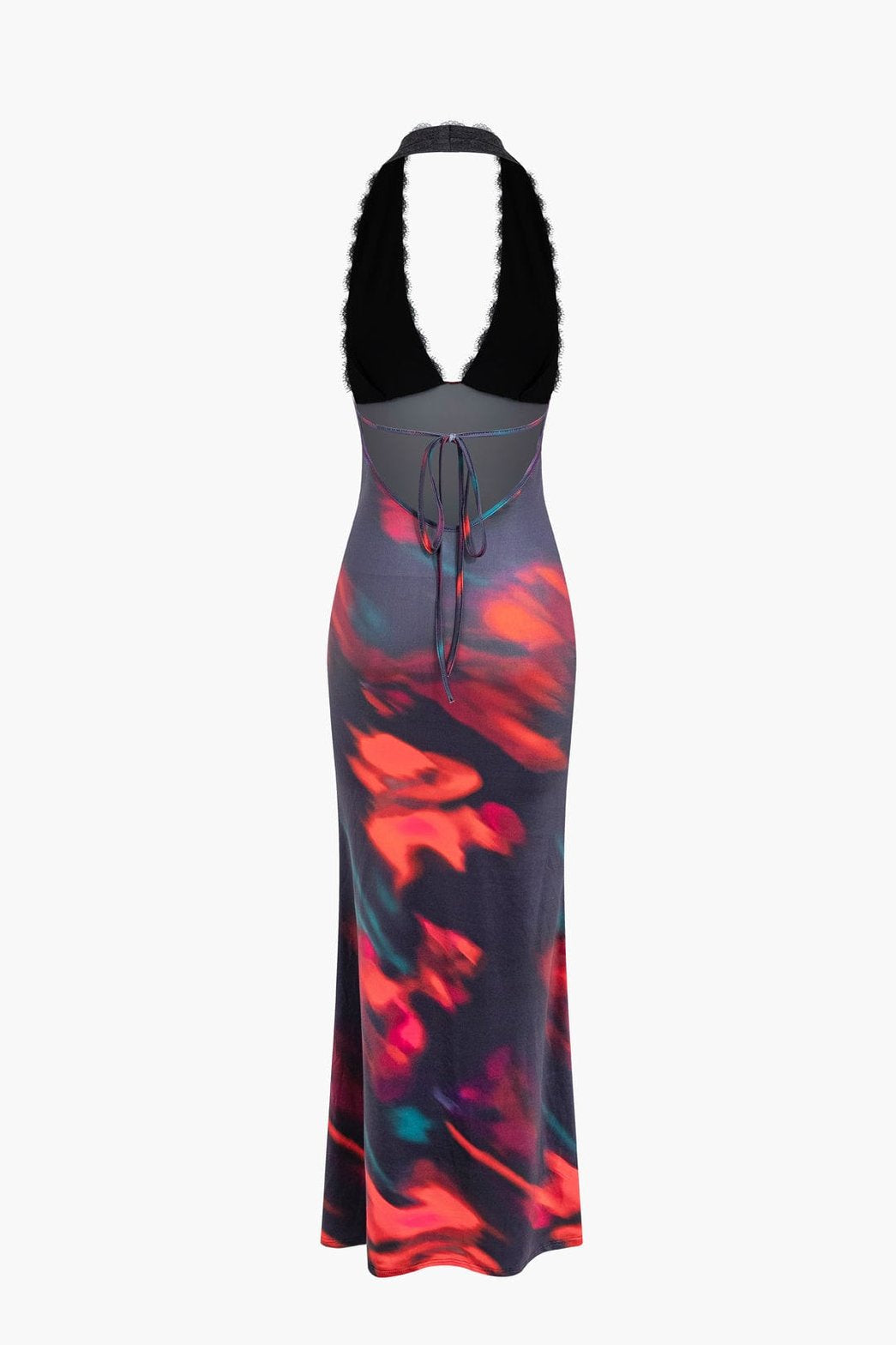 Robe longue tie-dye vue de dos - Élégance