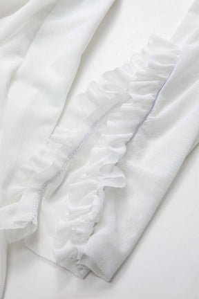 Vue latérale de la robe transparente étoile