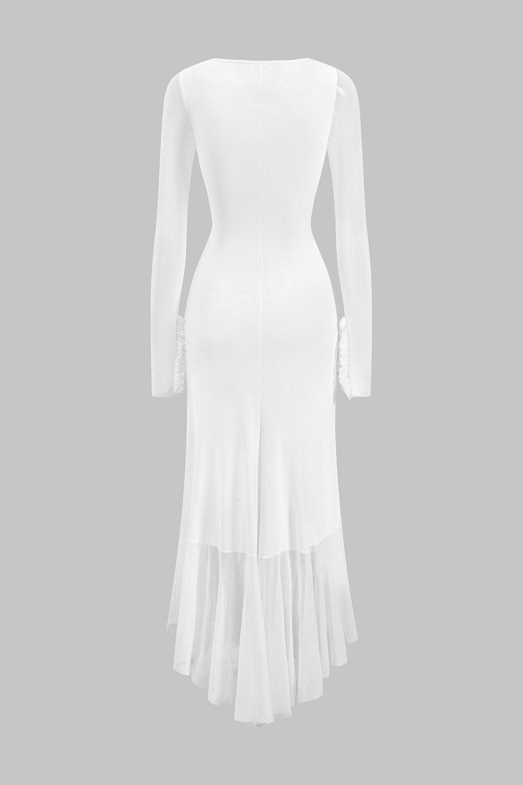 Robe moulante transparente vue de dos soleil