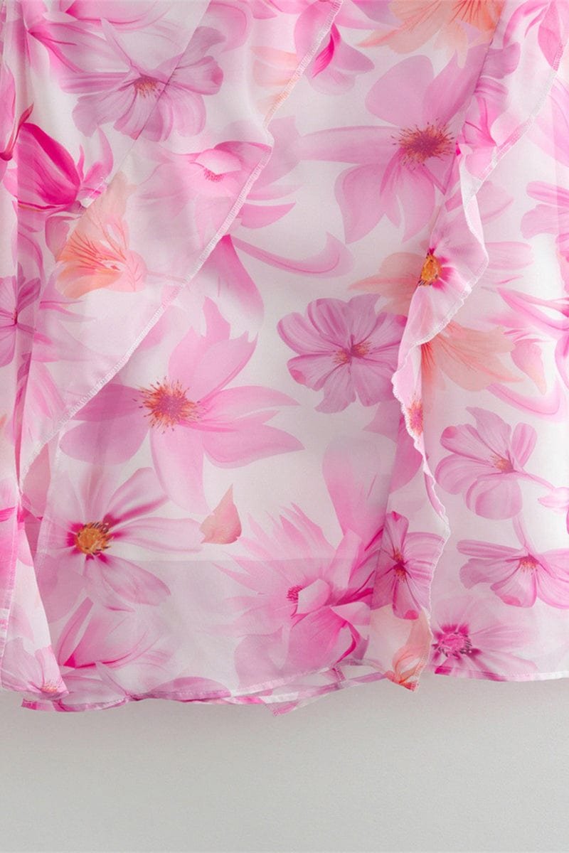 Robe dos nu élégante rose plume
