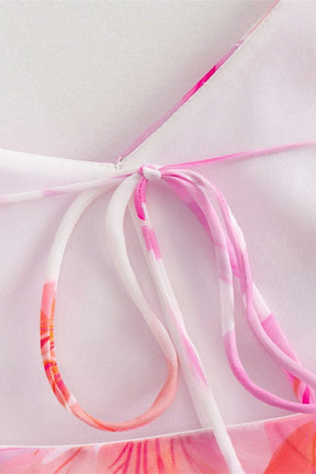 Robe fluide rose dos nu brise