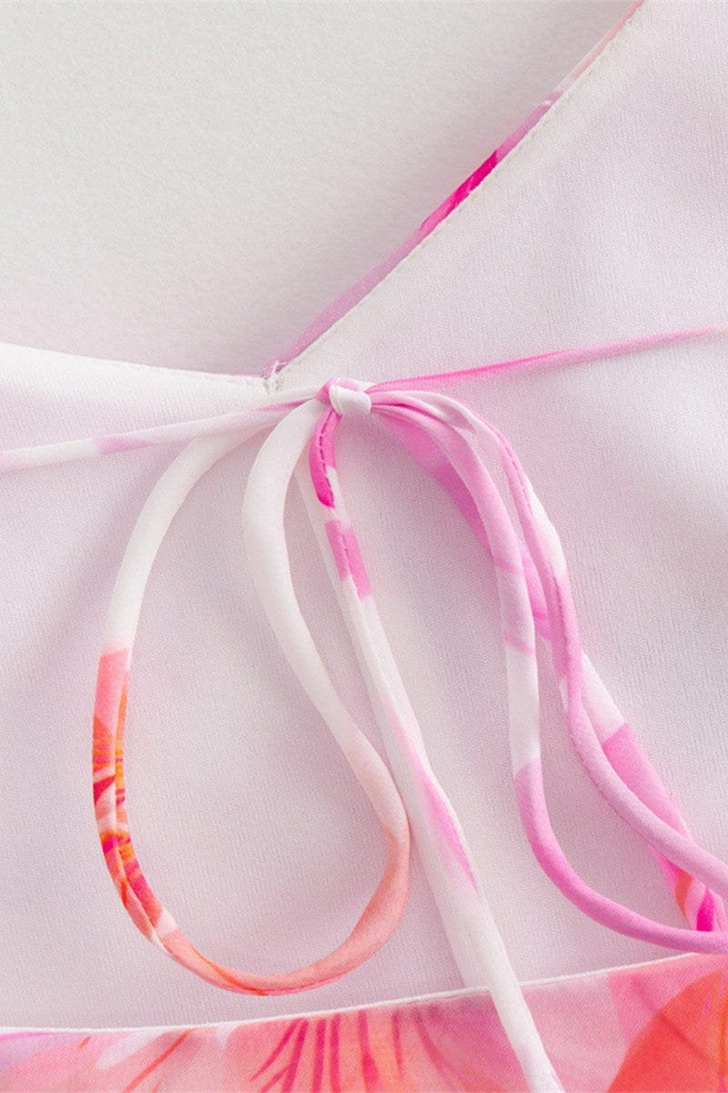 Robe fluide rose dos nu brise