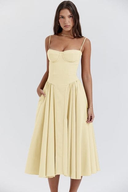 Robe Midi Corset Élégante