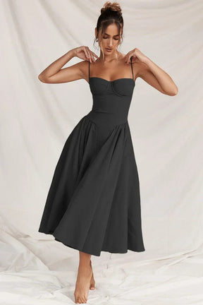 Robe Midi Corset Élégante