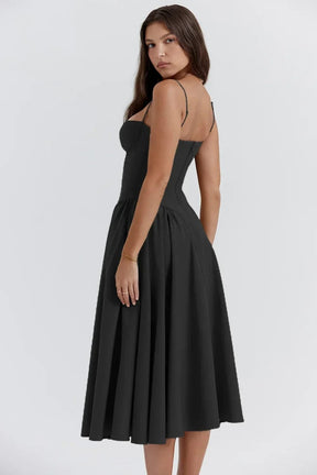 Robe Midi Corset Élégante