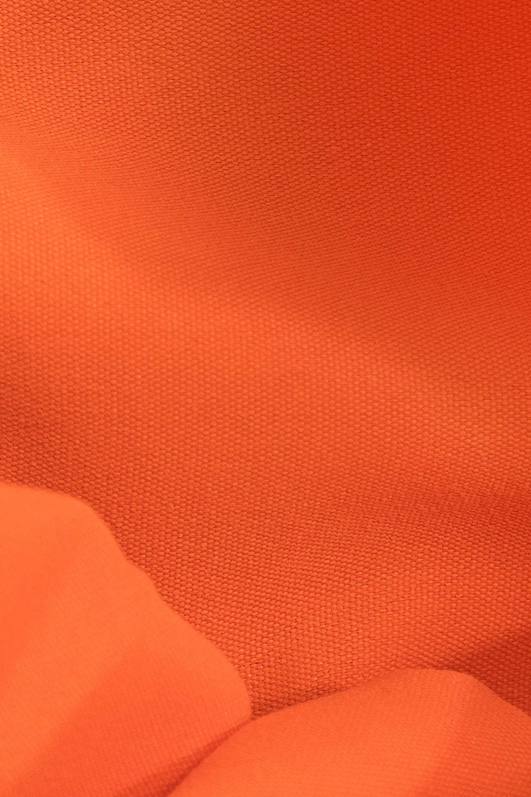 Détail volants robe orange lune