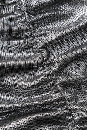 Robe midi métallisée vue portée chic