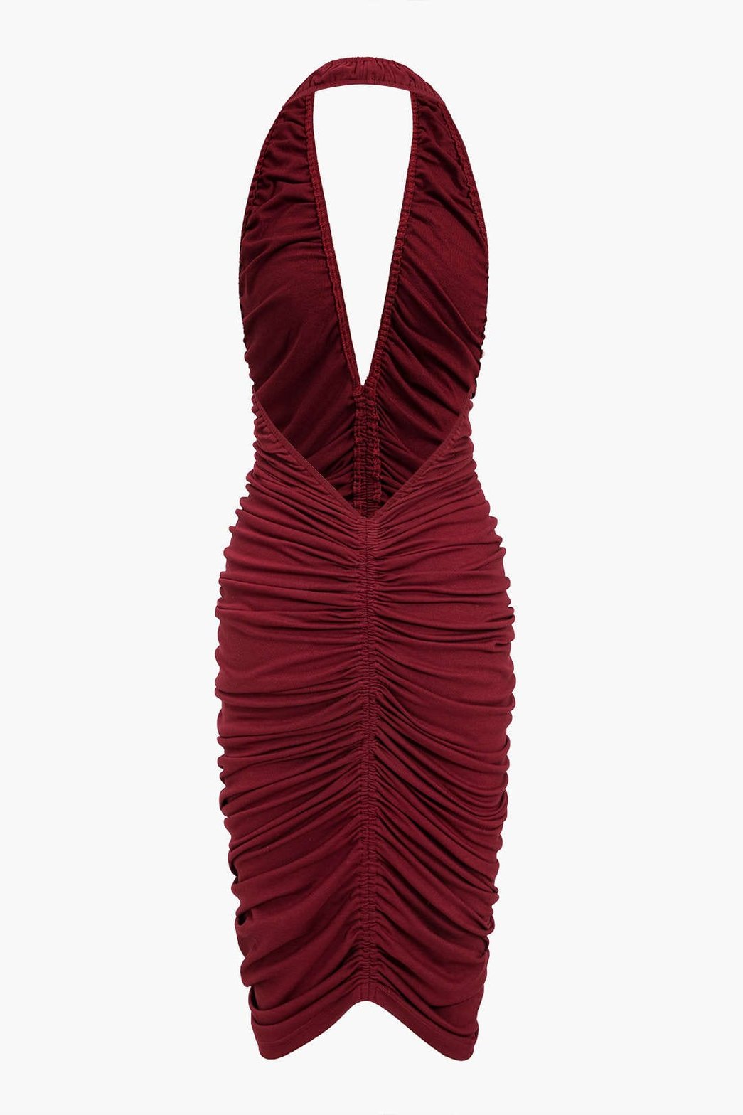 Robe midi froncée vue de dos étoile