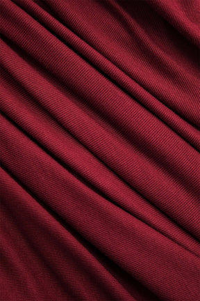 Robe midi froncée vue de côté lune