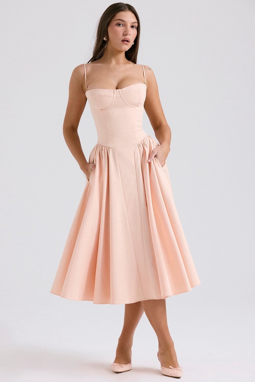 Robe ajustée style corset danse