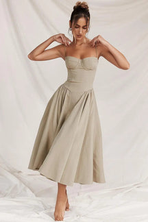Robe gainante style raffiné fleur