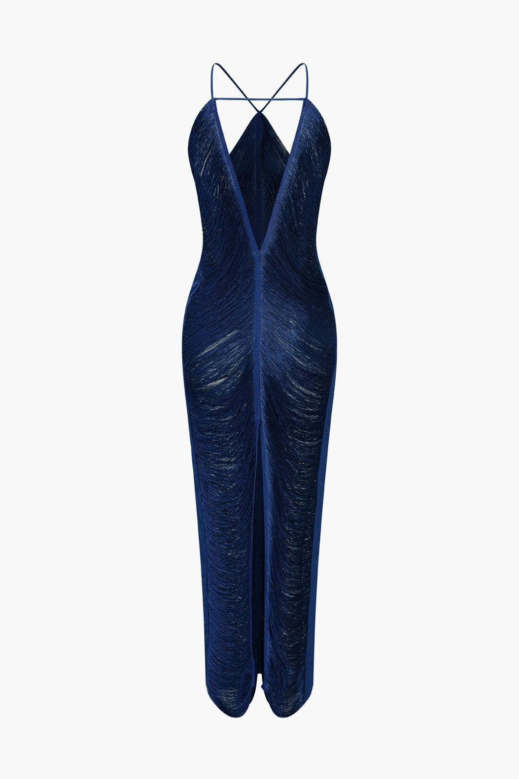 Détail dos robe midi topaze