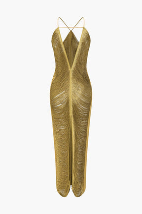 Robe midi à franges vue de dos étoile