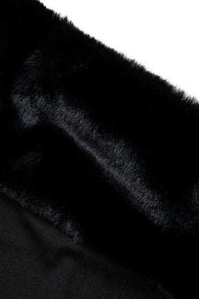 Robe midi noire ajustée sublime
