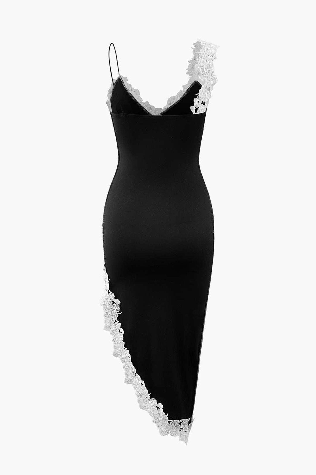 Robe midi en dentelle glamour