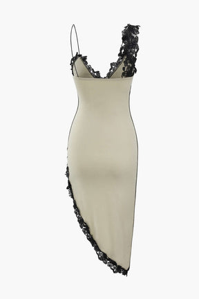 Robe midi en dentelle sophistication