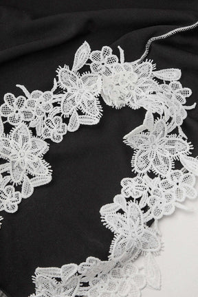 Robe midi en dentelle distinction