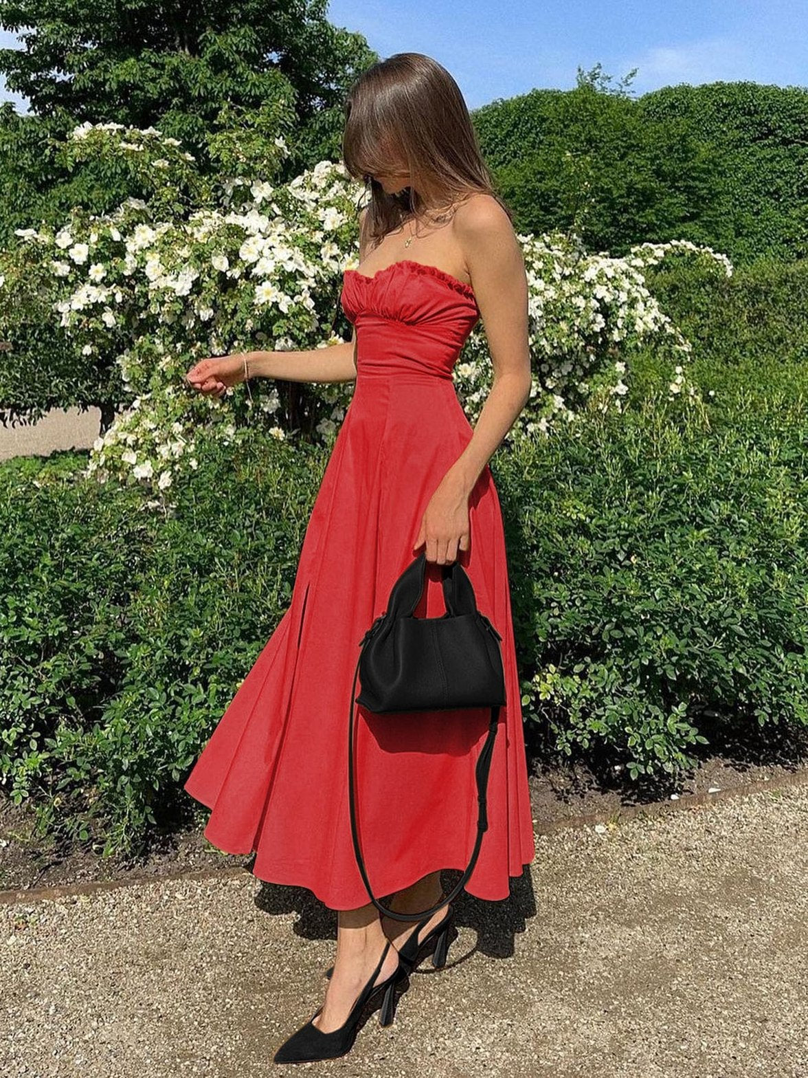 Robe d'été midi fleur